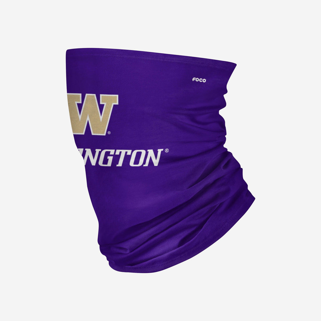 Washington Huskies Team Logo Stitched Gaiter Scarf FOCO - FOCO.com