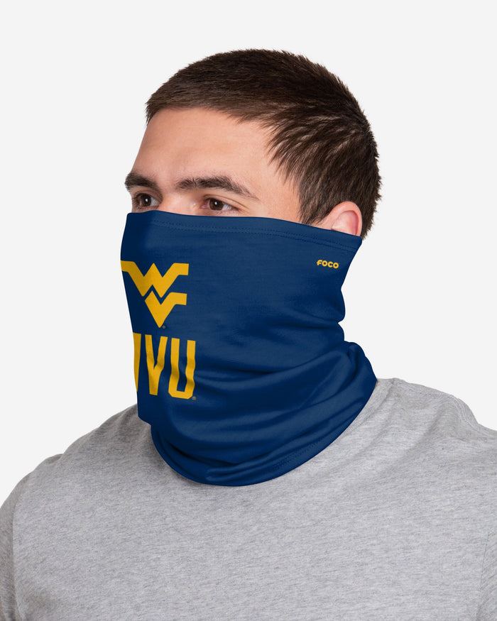 West Virginia Mountaineers Team Logo Stitched Gaiter Scarf FOCO - FOCO.com