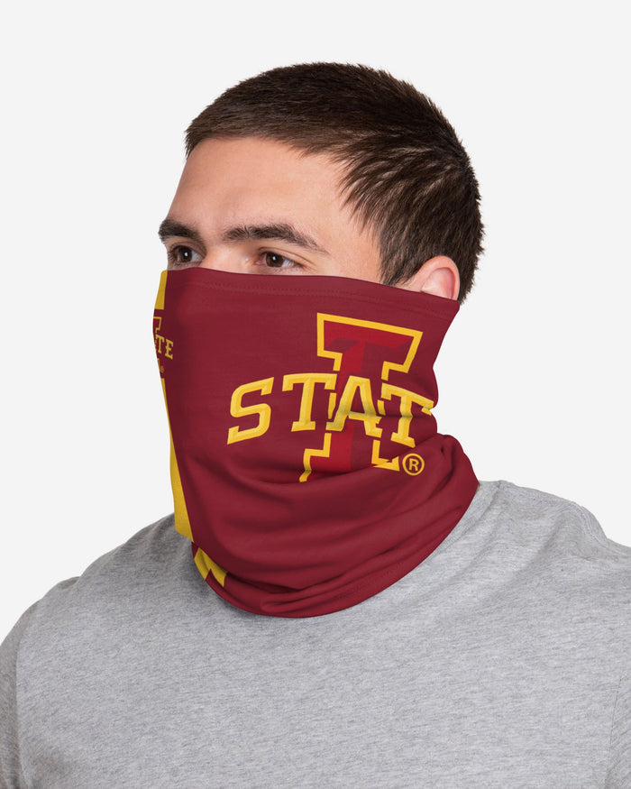 Iowa State Cyclones On-Field Sideline Team Stripe Big Logo Gaiter Scarf FOCO - FOCO.com