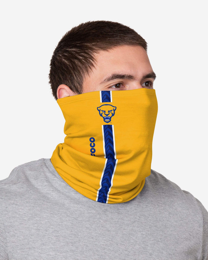 Pittsburgh Panthers On-Field Sideline Team Stripe Big Logo Gaiter Scarf FOCO - FOCO.com