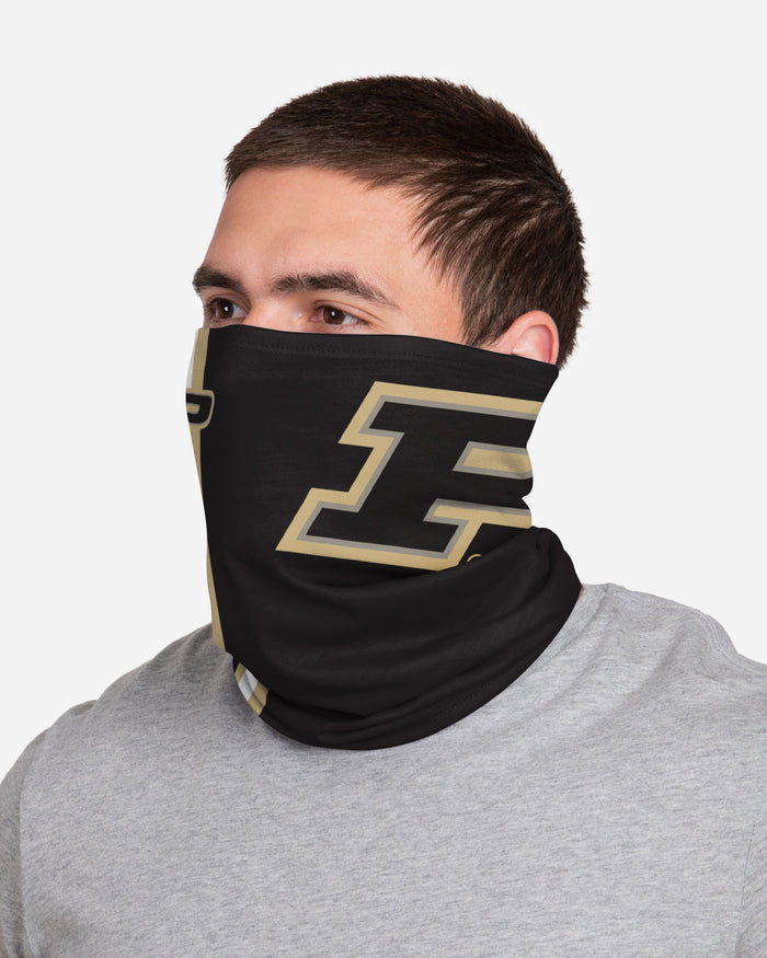 Purdue Boilermakers On-Field Sideline Team Stripe Big Logo Black Gaiter Scarf FOCO - FOCO.com