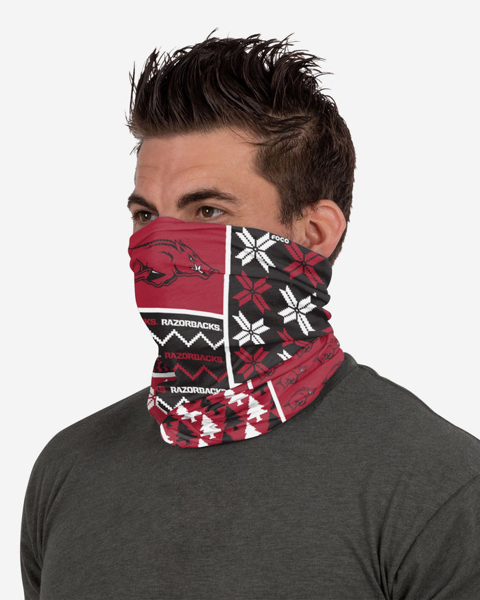 Arkansas Razorbacks Busy Block Gaiter Scarf FOCO - FOCO.com