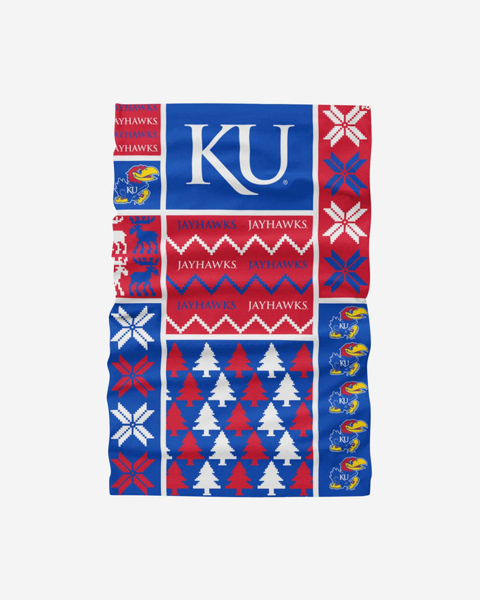 Kansas Jayhawks Busy Block Gaiter Scarf FOCO - FOCO.com