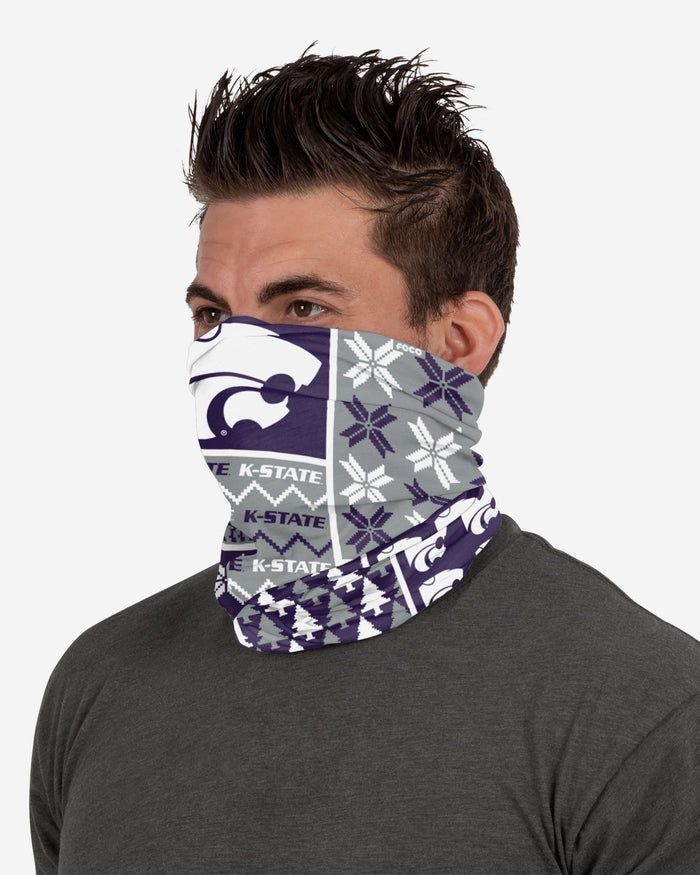 Kansas State Wildcats Busy Block Gaiter Scarf FOCO - FOCO.com