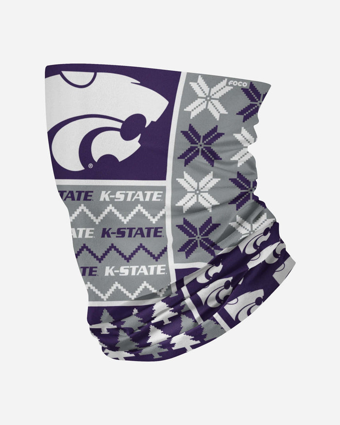 Kansas State Wildcats Busy Block Gaiter Scarf FOCO - FOCO.com