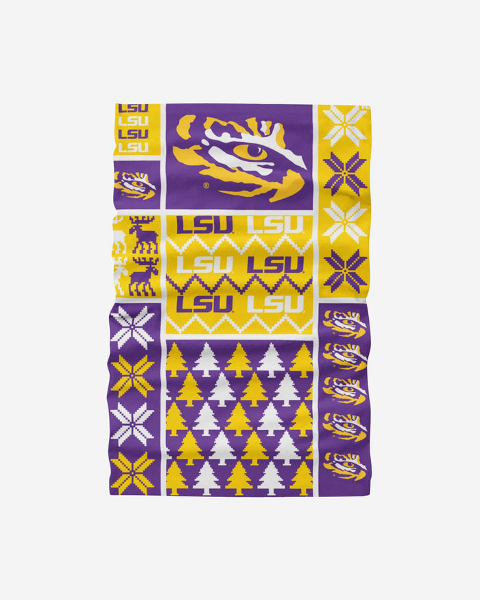 LSU Tigers Busy Block Gaiter Scarf FOCO - FOCO.com