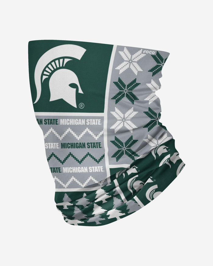 Michigan State Spartans Busy Block Gaiter Scarf FOCO - FOCO.com