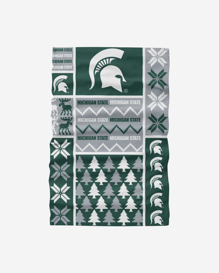 Michigan State Spartans Busy Block Gaiter Scarf FOCO - FOCO.com