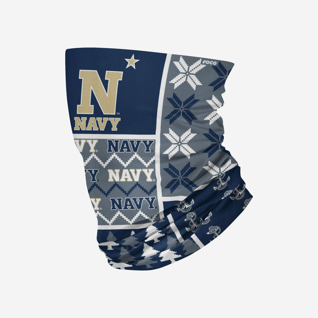 Navy Midshipmen Busy Block Gaiter Scarf FOCO - FOCO.com