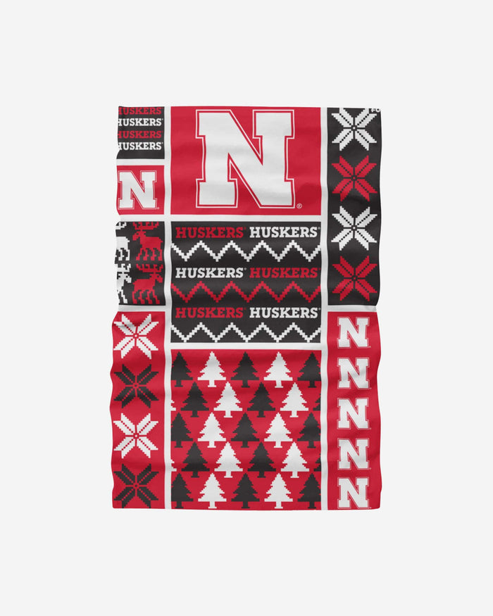 Nebraska Cornhuskers Busy Block Gaiter Scarf FOCO - FOCO.com