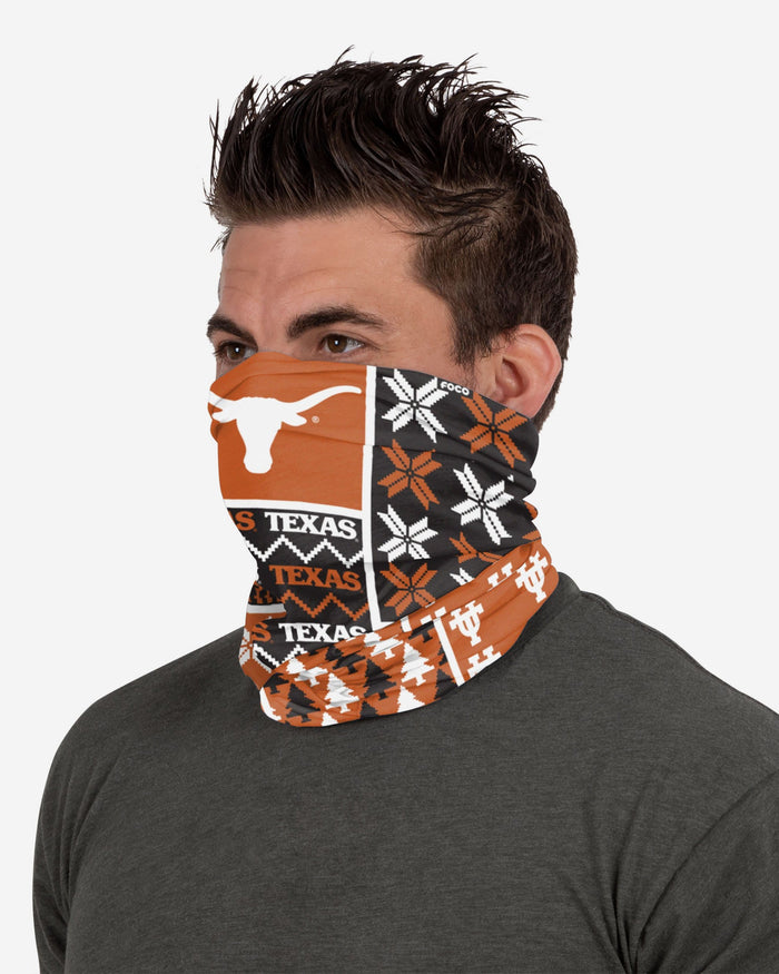 Texas Longhorns Busy Block Gaiter Scarf FOCO - FOCO.com