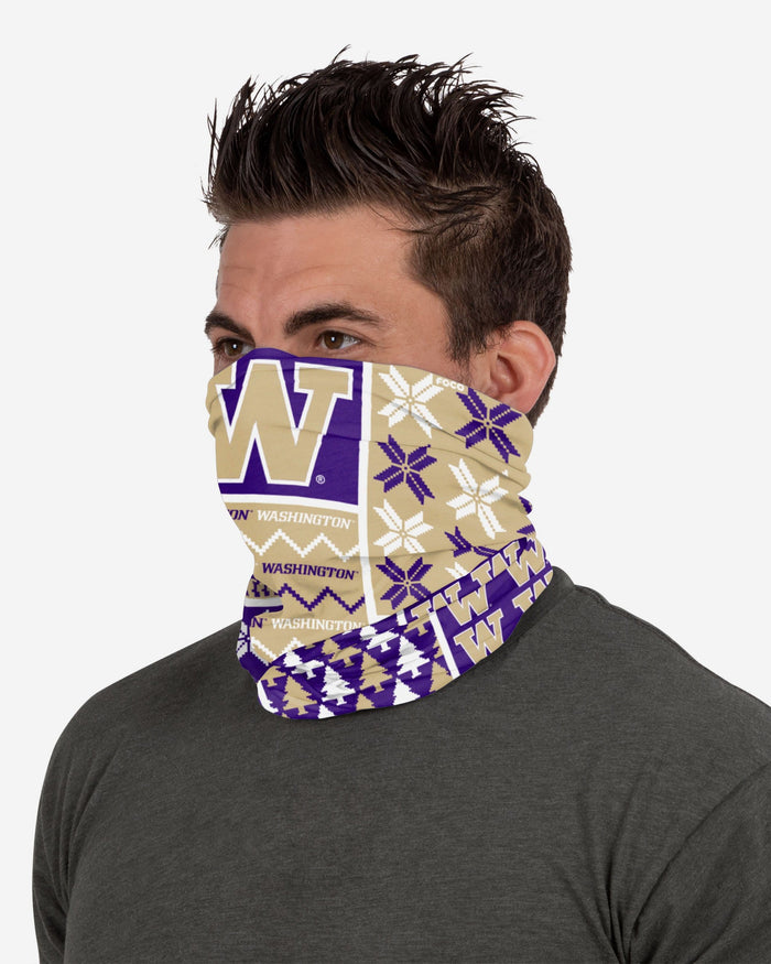 Washington Huskies Busy Block Gaiter Scarf FOCO - FOCO.com