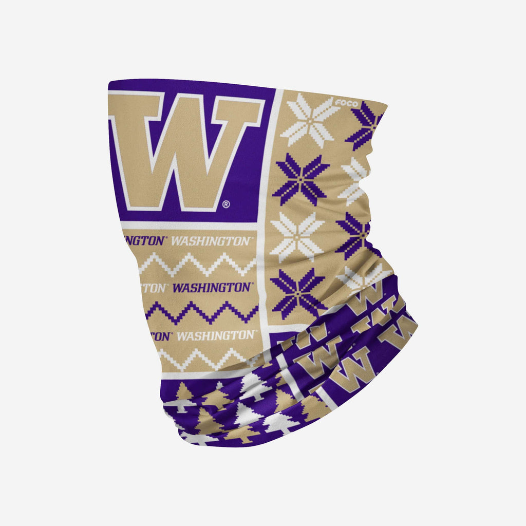 Washington Huskies Busy Block Gaiter Scarf FOCO - FOCO.com