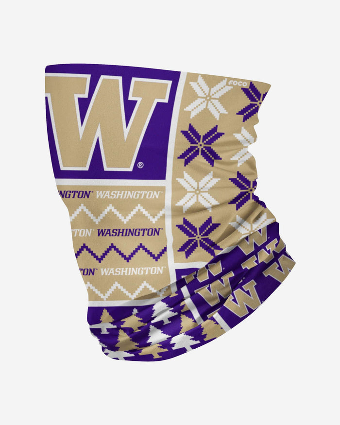 Washington Huskies Busy Block Gaiter Scarf FOCO - FOCO.com