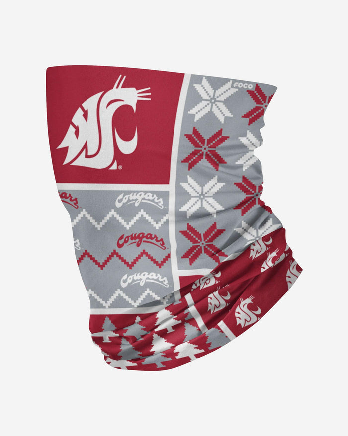 Washington State Cougars Busy Block Gaiter Scarf FOCO - FOCO.com