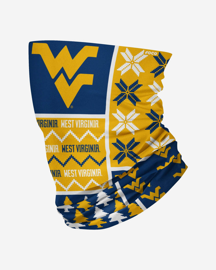 West Virginia Mountaineers Busy Block Gaiter Scarf FOCO - FOCO.com