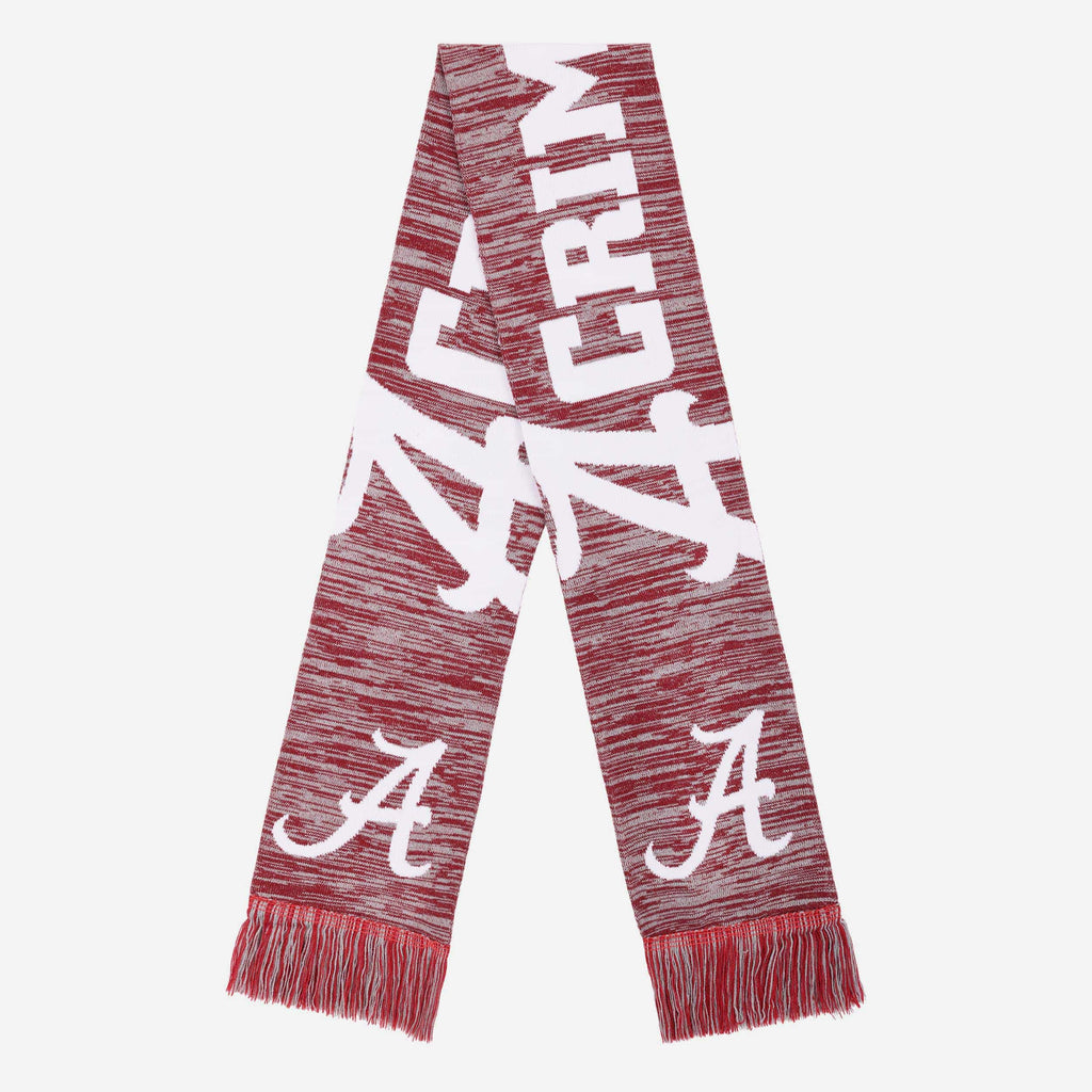 Alabama Crimson Tide Wordmark Big Logo Colorblend Scarf FOCO - FOCO.com