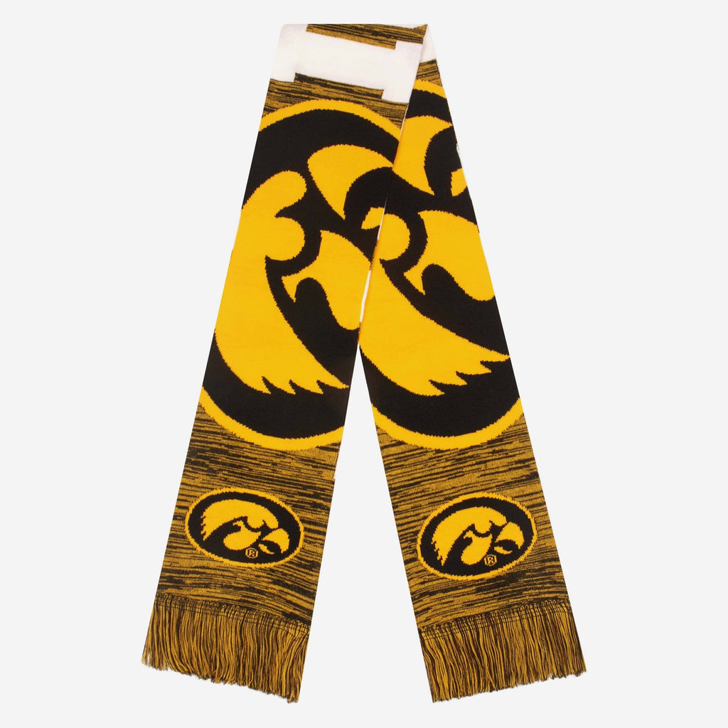 Iowa Hawkeyes Wordmark Big Logo Colorblend Scarf FOCO - FOCO.com