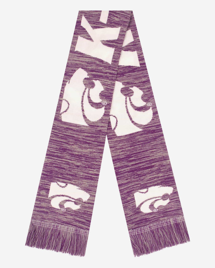 Kansas State Wildcats Wordmark Big Logo Colorblend Scarf FOCO - FOCO.com