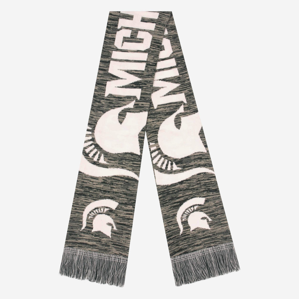 Michigan State Spartans Wordmark Big Logo Colorblend Scarf FOCO - FOCO.com