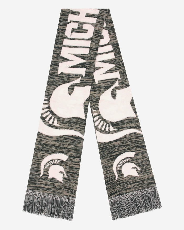 Michigan State Spartans Wordmark Big Logo Colorblend Scarf FOCO - FOCO.com