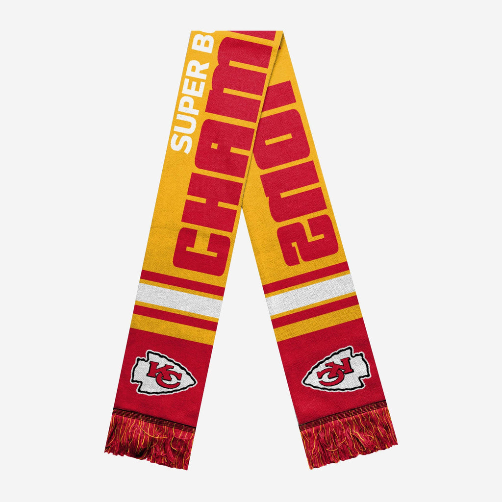 Kansas City Chiefs Super Bowl LVII Champions Acrylic Scarf FOCO - FOCO.com