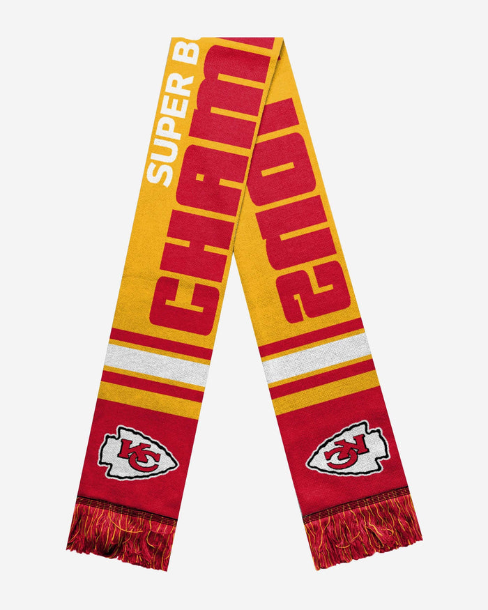 Kansas City Chiefs Super Bowl LVII Champions Acrylic Scarf FOCO - FOCO.com