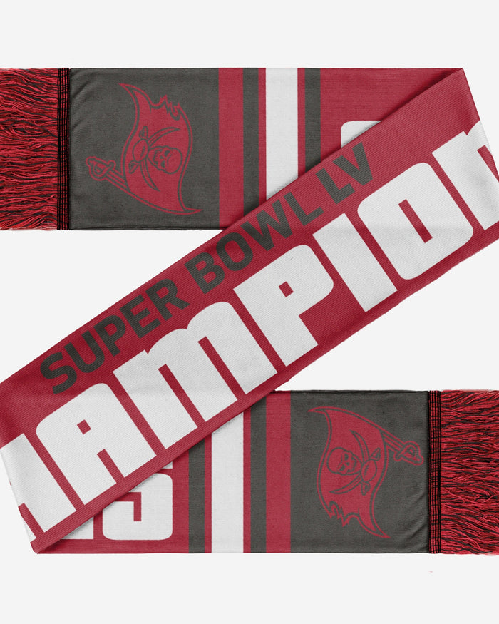 Tampa Bay Buccaneers Super Bowl LV Champions Acrylic Scarf FOCO - FOCO.com