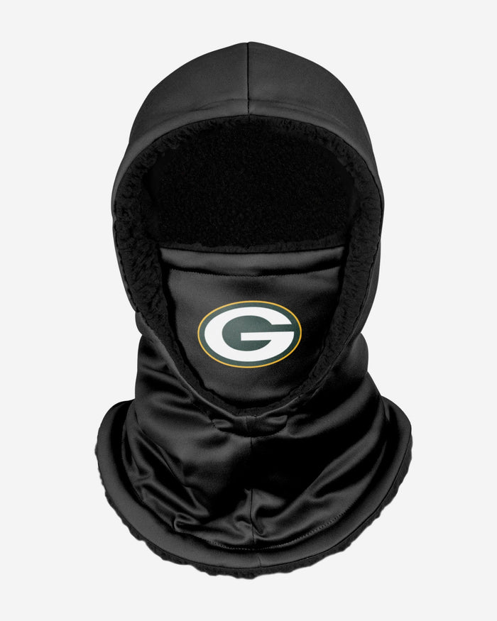 Green Bay Packers Black Hooded Gaiter FOCO - FOCO.com