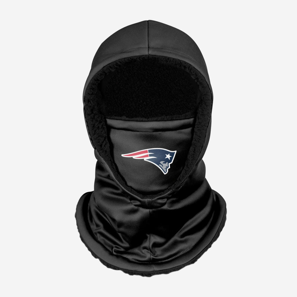 New England Patriots Black Hooded Gaiter FOCO - FOCO.com