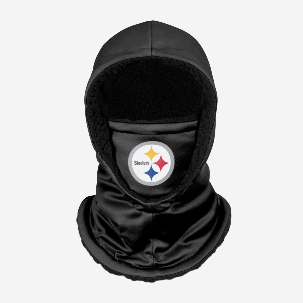 Pittsburgh Steelers Black Hooded Gaiter FOCO - FOCO.com