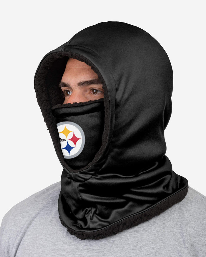 Pittsburgh Steelers Black Hooded Gaiter FOCO - FOCO.com