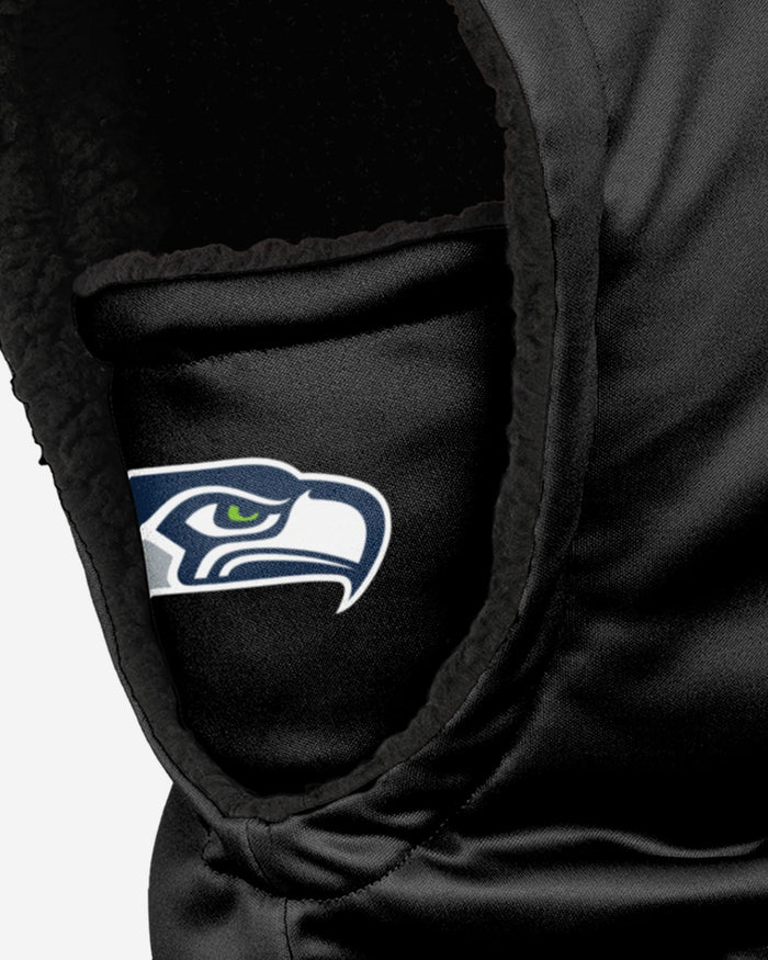 Seattle Seahawks Black Hooded Gaiter FOCO - FOCO.com