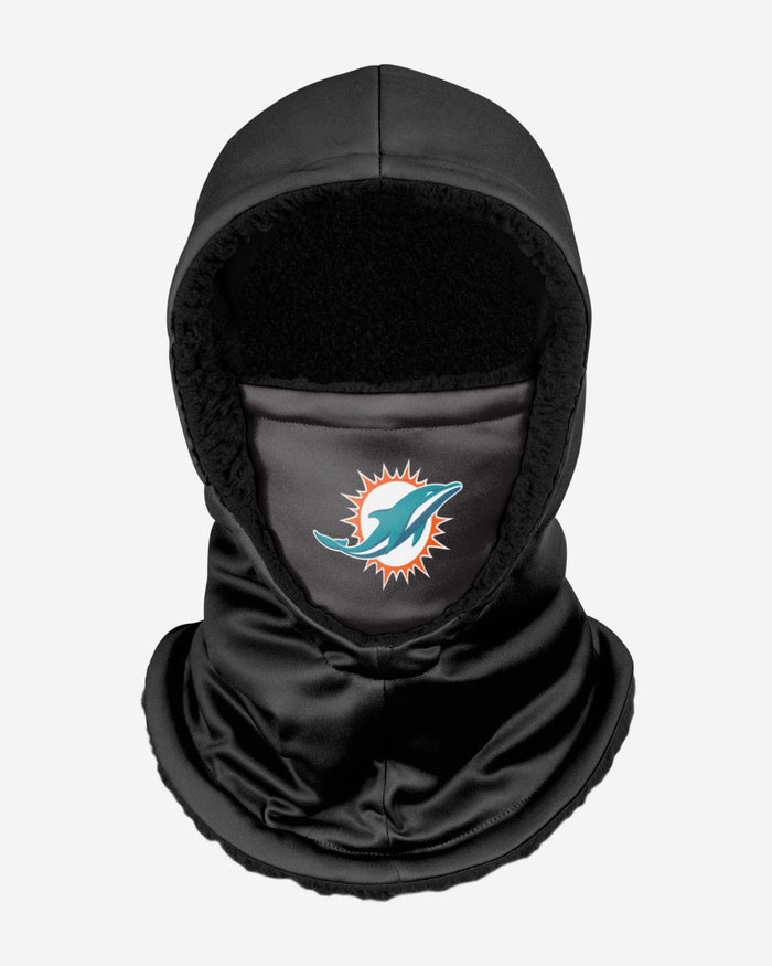 Miami Dolphins Black Hooded Gaiter FOCO - FOCO.com