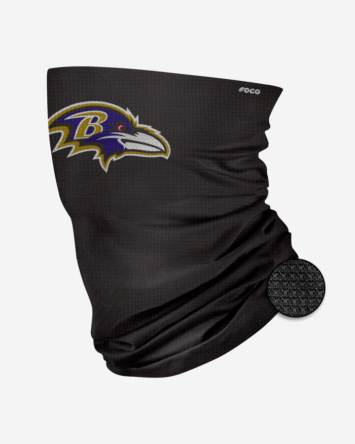 Baltimore Ravens Big Logo Waffle Gaiter Scarf FOCO - FOCO.com