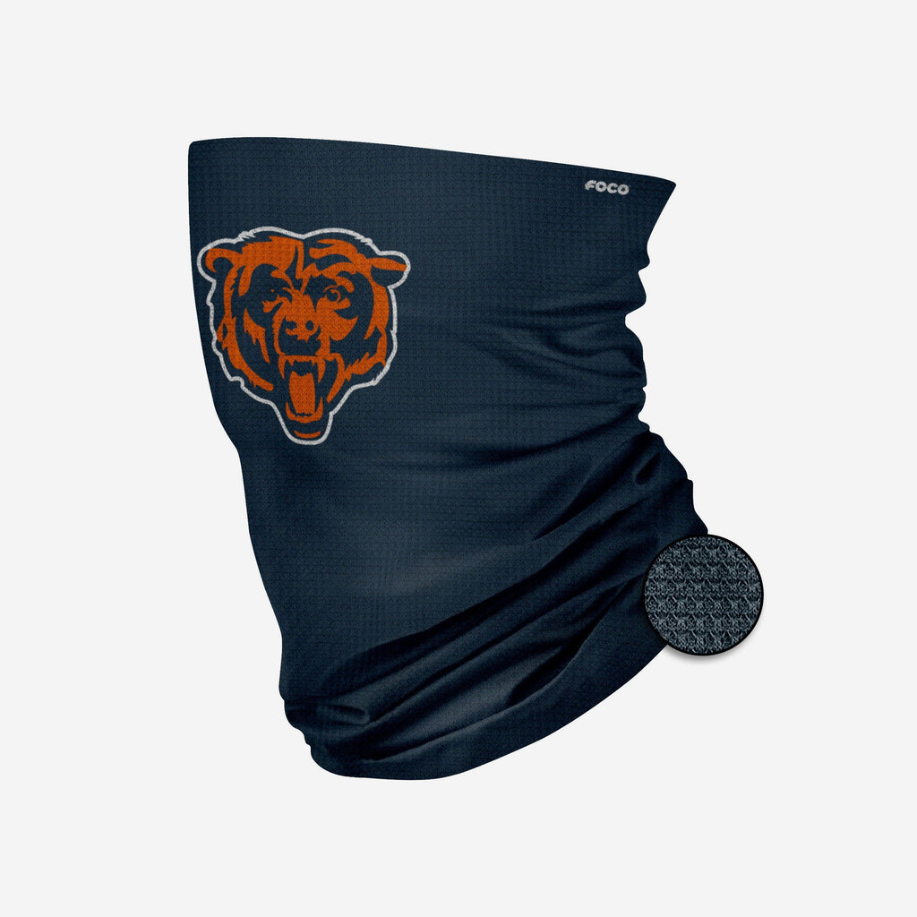 Chicago Bears Big Logo Waffle Gaiter Scarf FOCO - FOCO.com