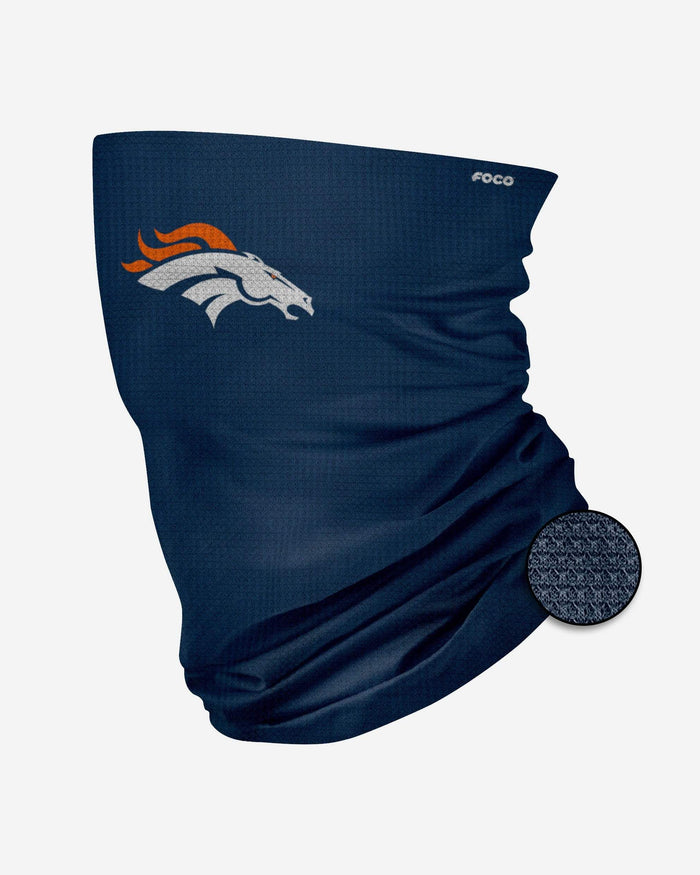 Denver Broncos Big Logo Waffle Gaiter Scarf FOCO - FOCO.com