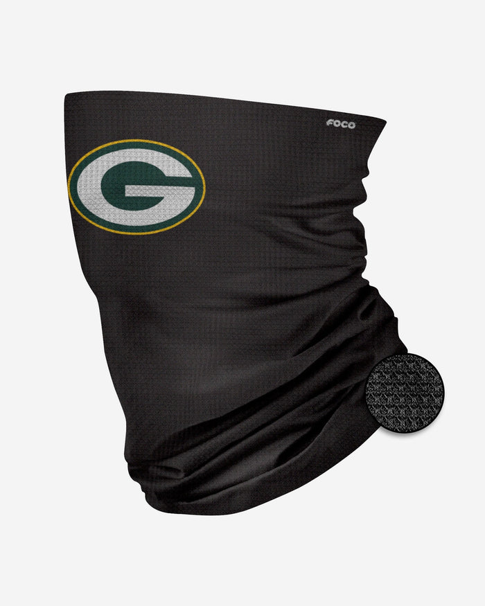 Green Bay Packers Big Logo Waffle Gaiter Scarf FOCO - FOCO.com