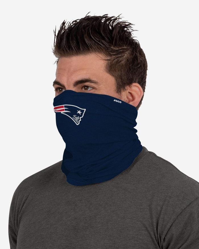 New England Patriots Big Logo Waffle Gaiter Scarf FOCO - FOCO.com