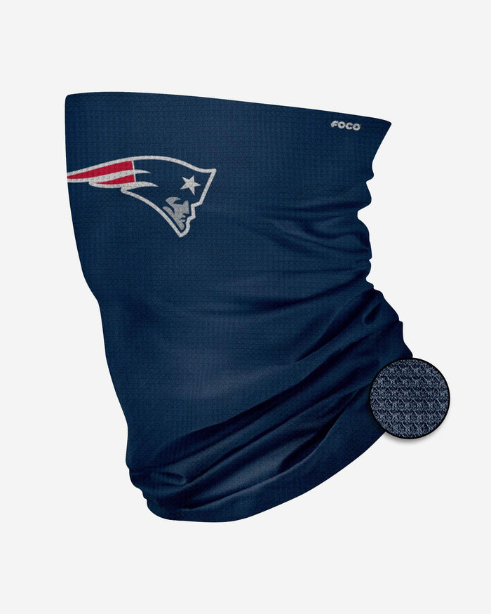 New England Patriots Big Logo Waffle Gaiter Scarf FOCO - FOCO.com