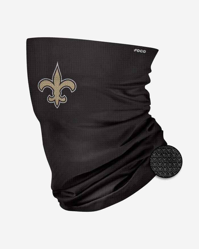 New Orleans Saints Big Logo Waffle Gaiter Scarf FOCO - FOCO.com