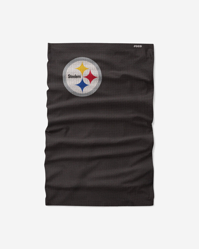 Pittsburgh Steelers Big Logo Waffle Gaiter Scarf FOCO - FOCO.com