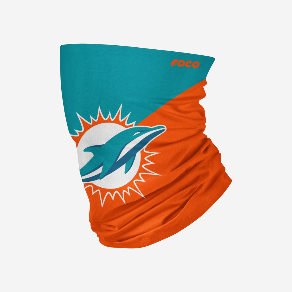 Miami Dolphins Big Logo Gaiter Scarf FOCO Adult - FOCO.com