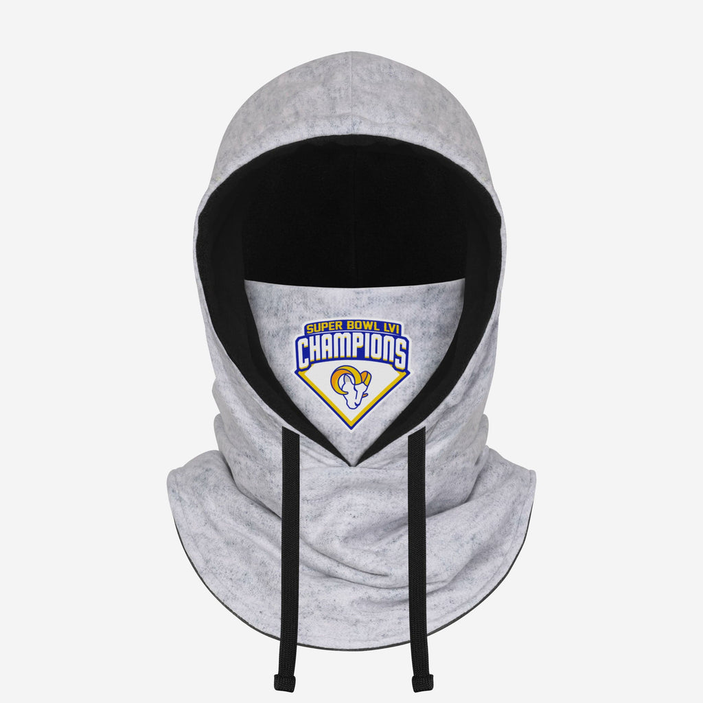 Los Angeles Rams Super Bowl LVI Champions Drawstring Hooded Gaiter Scarf FOCO - FOCO.com