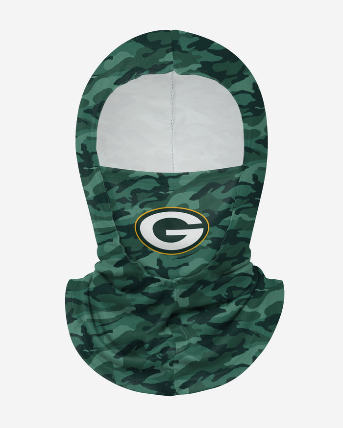 Green Bay Packers Camo Lightweight Hooded Gaiter FOCO - FOCO.com