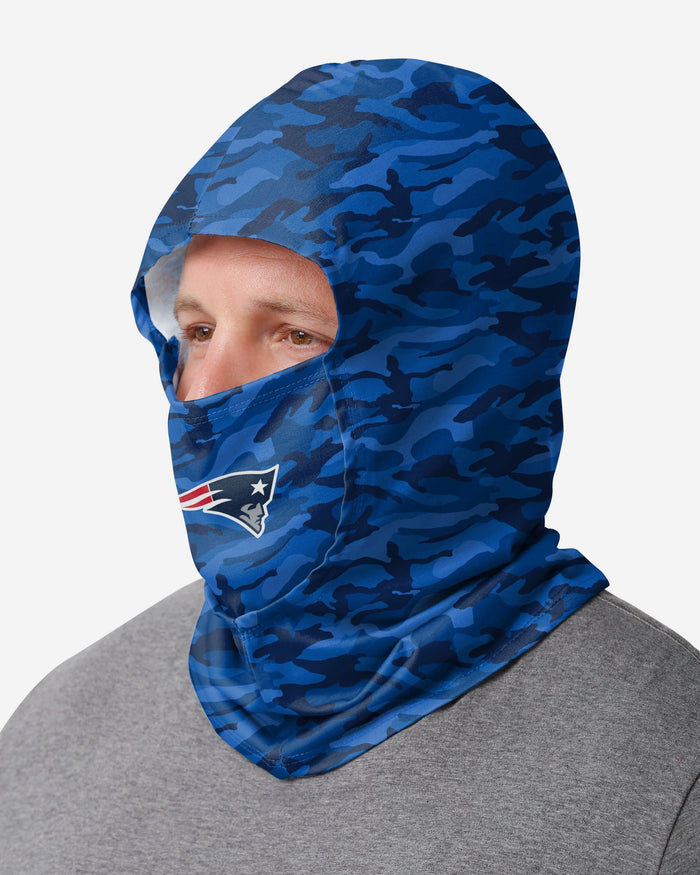 New England Patriots Camo Lightweight Hooded Gaiter FOCO - FOCO.com