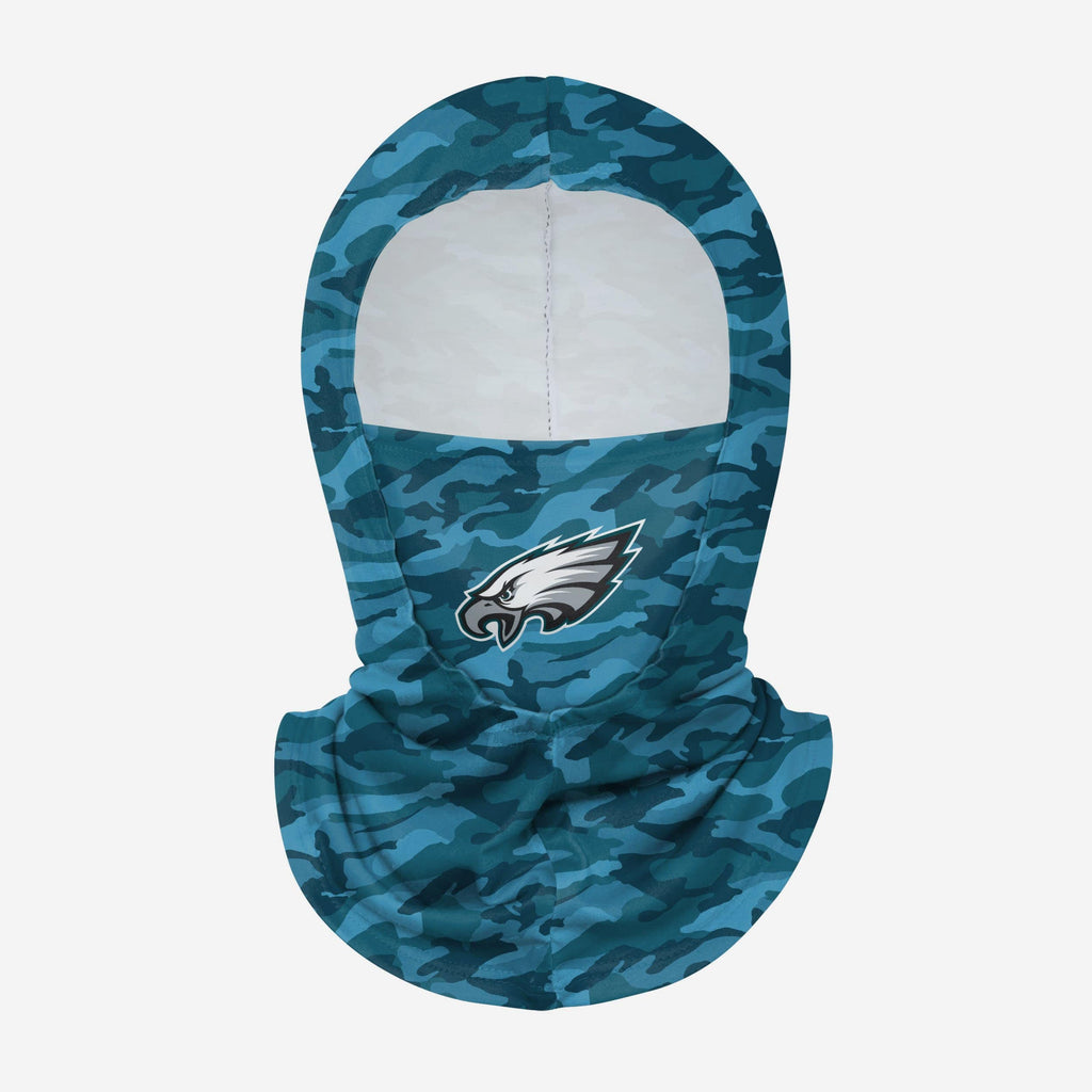 Philadelphia Eagles Camo Lightweight Hooded Gaiter FOCO - FOCO.com