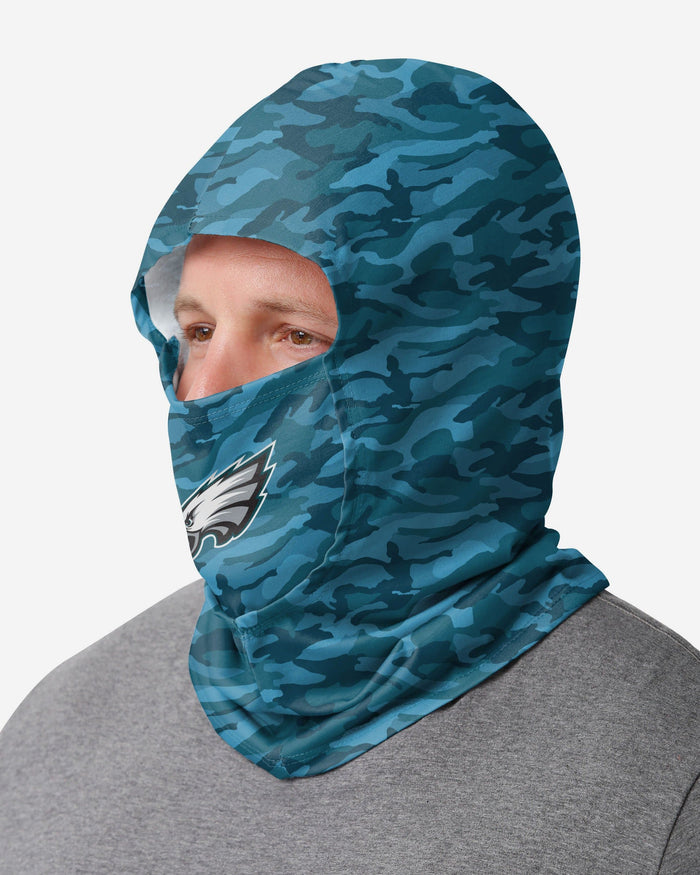 Philadelphia Eagles Camo Lightweight Hooded Gaiter FOCO - FOCO.com