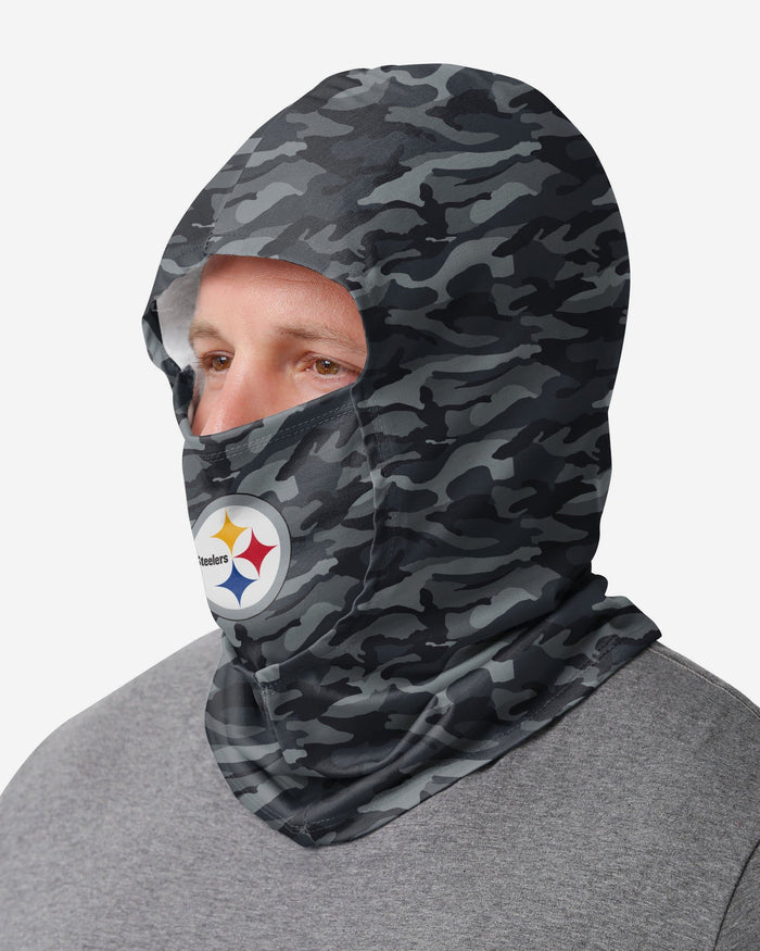Pittsburgh Steelers Camo Lightweight Hooded Gaiter FOCO - FOCO.com