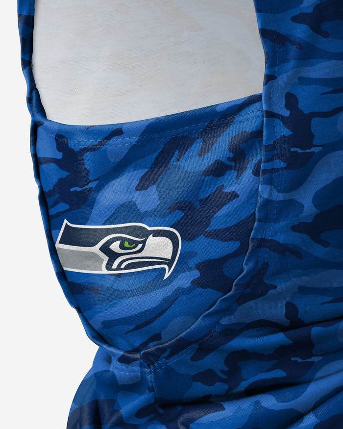 Seattle Seahawks Camo Lightweight Hooded Gaiter FOCO - FOCO.com